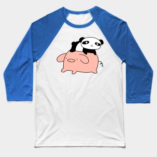 Panda and Piggy Baseball T-Shirt